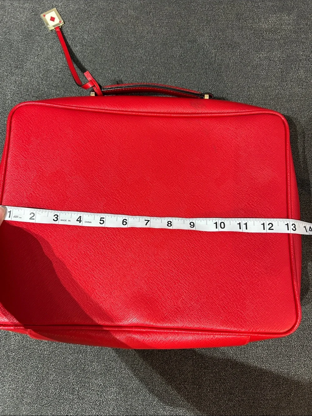 NWT-Estee Lauder Red Embossed Card-Poker Card Inspired Motif Tote/Cosmetics Bag